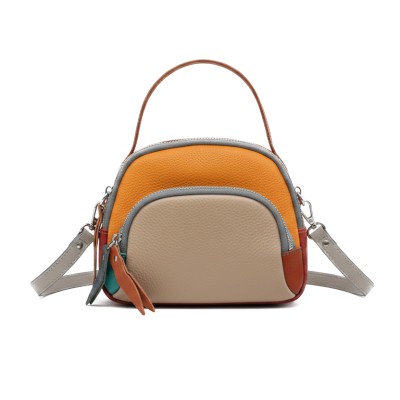 Bolso doble asa de piel...