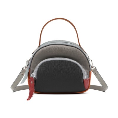 Bolso doble asa de piel 18x16x8 cm FRUITS