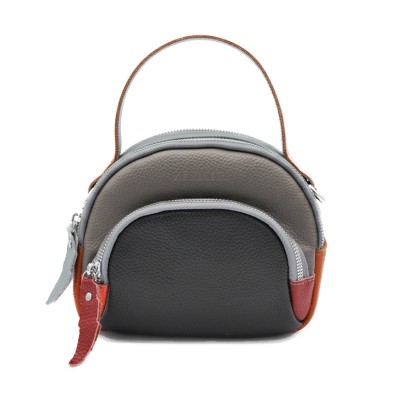 Bolso doble asa de piel 18x16x8 cm FRUITS