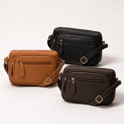 Bolso de piel bandolera 22x16x7 cm KOKI