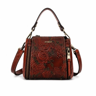 Bolso de piel con doble asa...