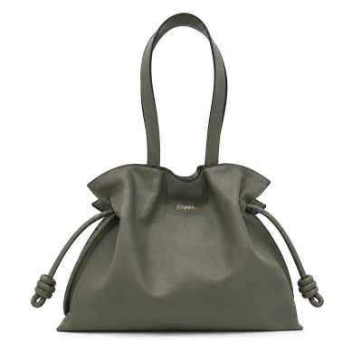 Bolso clutch de hombro grande en piel 40x30x14 cm