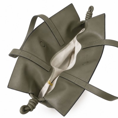 Bolso clutch de hombro grande en piel 40x30x14 cm