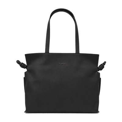 Bolso clutch de hombro grande en piel 40x30x14 cm