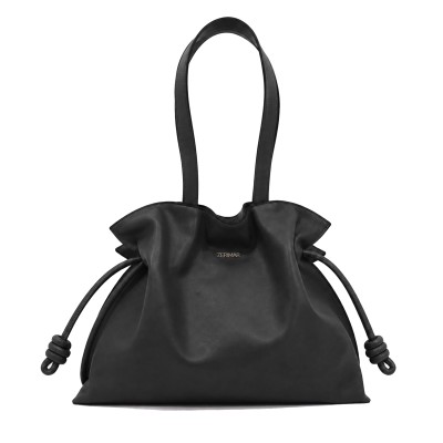 Bolso clutch de hombro grande en piel 40x30x14 cm
