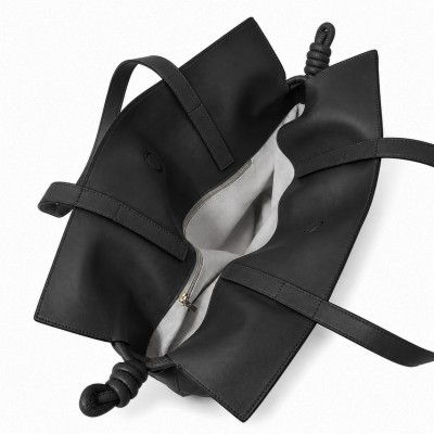 Bolso clutch de hombro grande en piel 40x30x14 cm