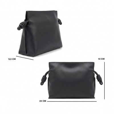 Bolso clutch bandolera pequeño en piel 24x18x9,5 cm