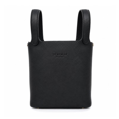 Bolso cesta de mano con candado y llave 22x19x13 cm