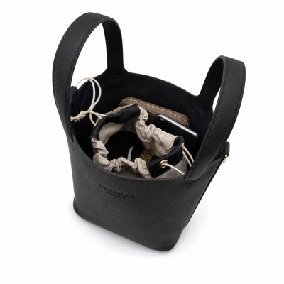 Bolso cesta de mano con candado y llave 22x19x13 cm