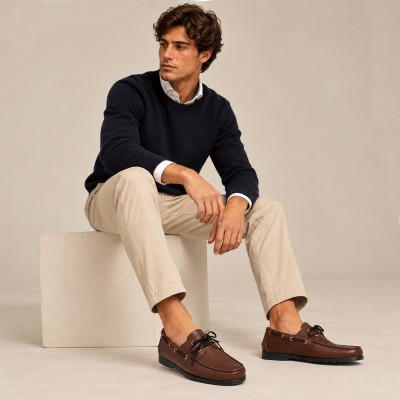 Náuticos de piel cordones modelo HAMPTON