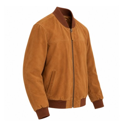 Bomber para hombre en piel de ante JEREZ