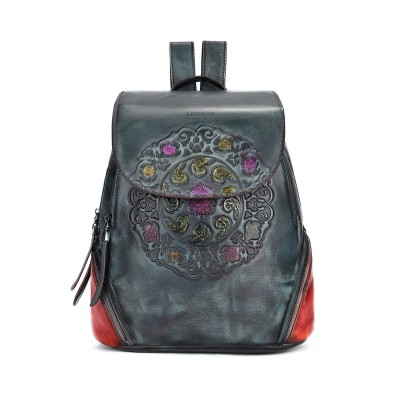 Mochila de piel con...
