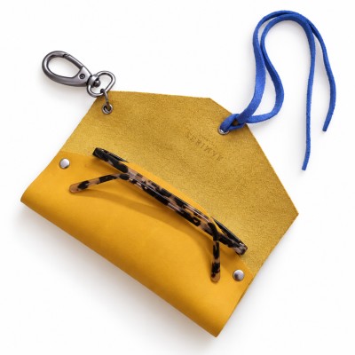 Charm para Bolso - Funda de Gafas de Piel 17x7 cm CAPRI
