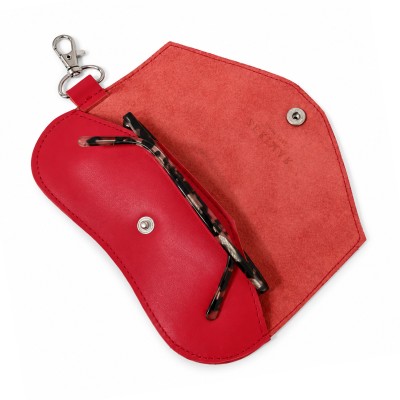 Charm para Bolso - Funda de Gafas de Piel 17x8 cm VELVET