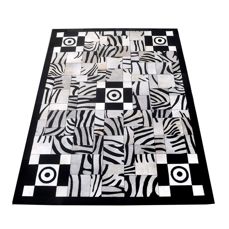 Cowhide Area Rug, 66x94 in, Area Rugs for Living Room, Natural Carpet