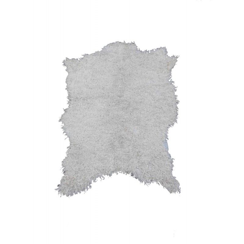 Goat Area Rug Angora, 37x25, Natural Area Rug, Area Rug Living Room