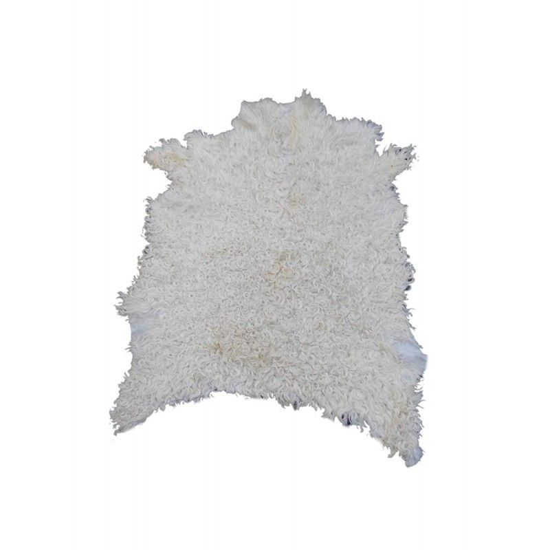 Goat Area Rug Angora, 37x31, Natural Area Rug, Area Rug Living Room 1