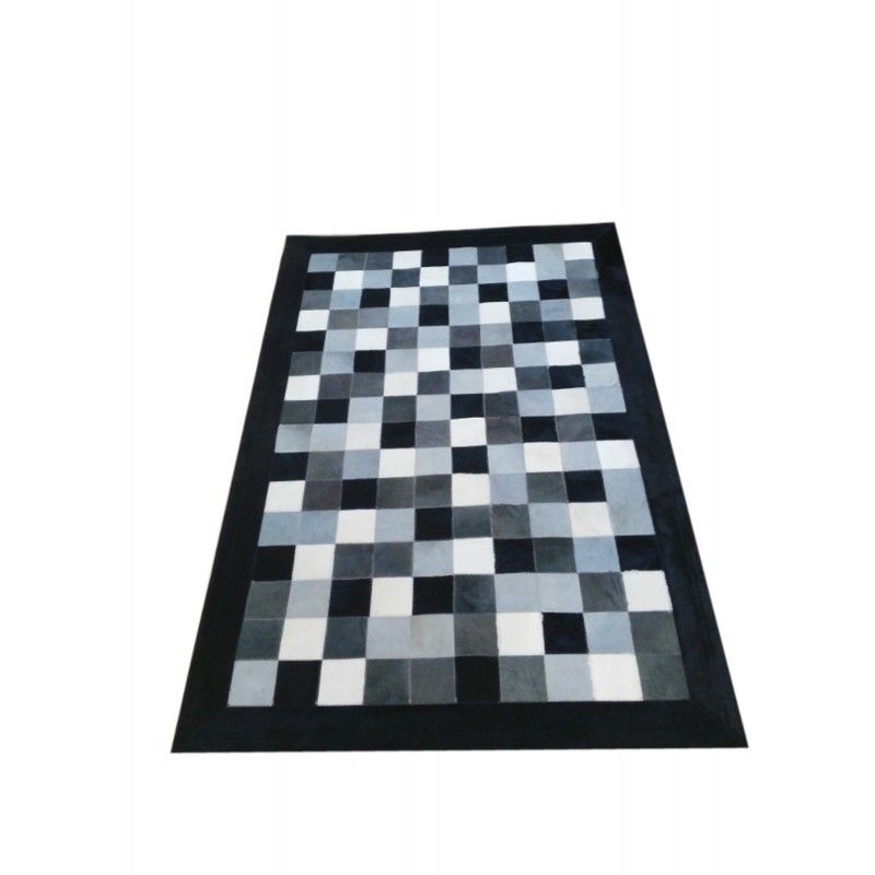 Cowhide Area Rug Patchwork, 47x70 in, Area Rugs Living Room 2