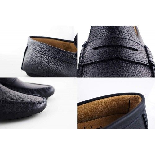 Mocasines de piel para hombre con antifaz Zerimar - 3