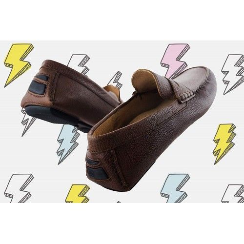 Mocasines de piel para hombre con antifaz Zerimar - 1