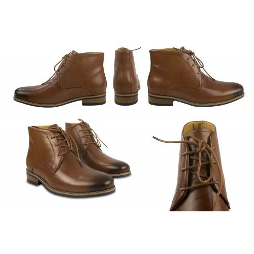 Botas de vestir de piel con alzas que aumentan la altura 7 cm Zerimar - 5