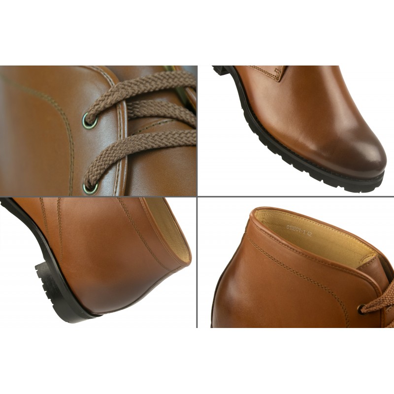 Botas de piel de vestir con alzas de 7,5 cm para hombre Zerimar - 4