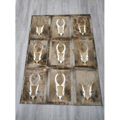 Alfombra de piel de gacela natural Springbok 160x116 cm Zerimar - 1