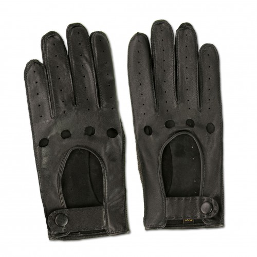 Guantes para conducir de cuero con cierre de botón Zerimar - 1