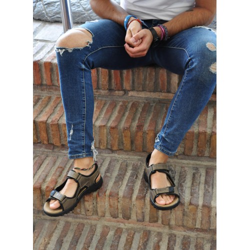 Sandalias de piel MOUNTAIN con cierre de velcro Zerimar - 5