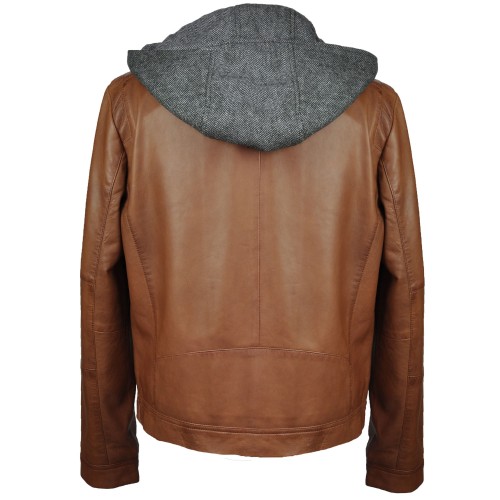 Cazadora combinada con tejido desmontable modelo Teror