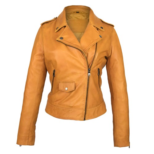 Cazadora de piel con cierre de cremallera modelo SUR Zerimar - 3