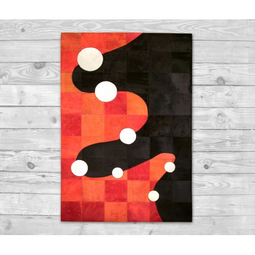 Alfombra Patchwork Piel de Vaca GAMBU- Varias medidas Zerimar - 1