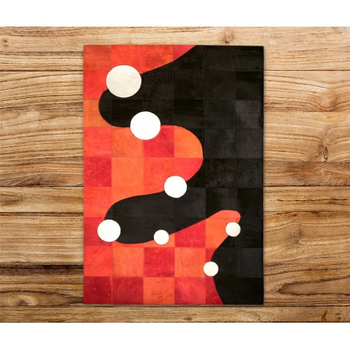 Alfombra Patchwork Piel de Vaca GAMBU- Varias medidas Zerimar - 1