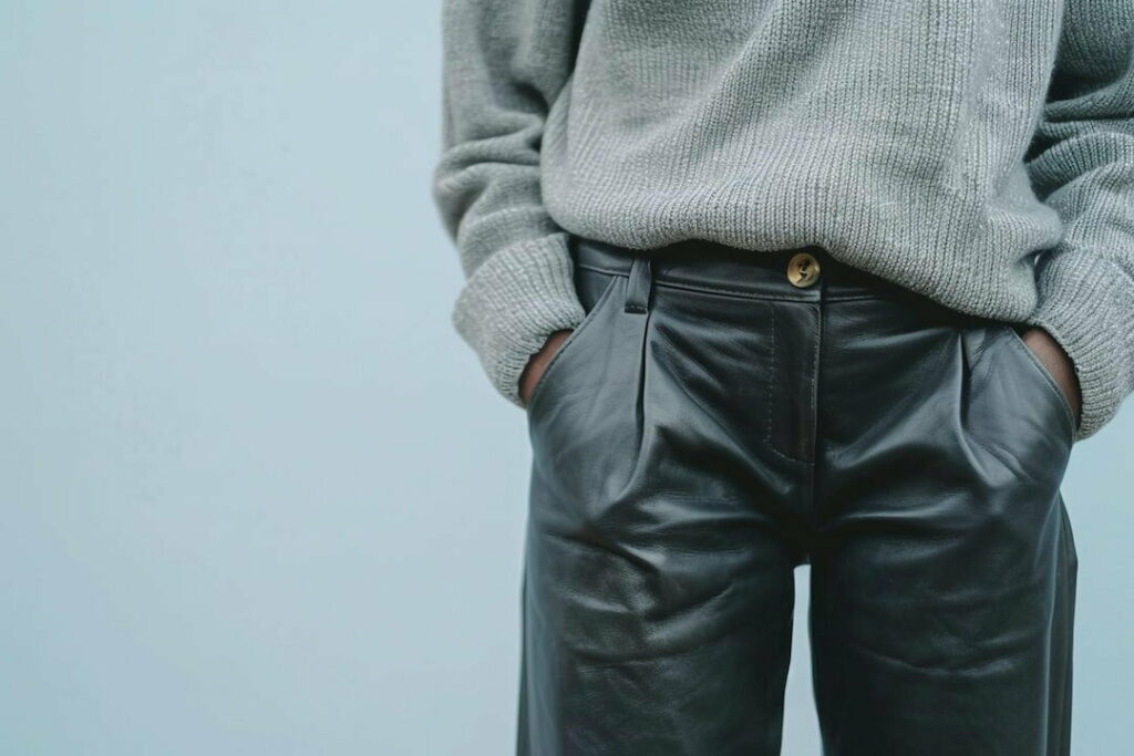 encoger pantalones de cuero